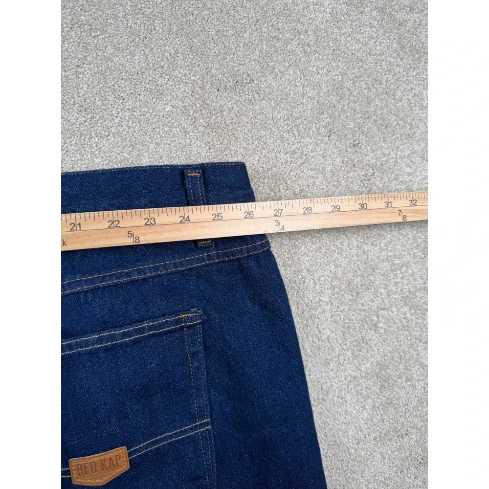 Red Kap Mens 54x37 Industrial Work Jeans Dark Wash Denim PD60PW5 Blue Cotton